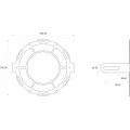 C-Racer Universal Headlight Grill with Plexiglass Lenses - UPLG2
